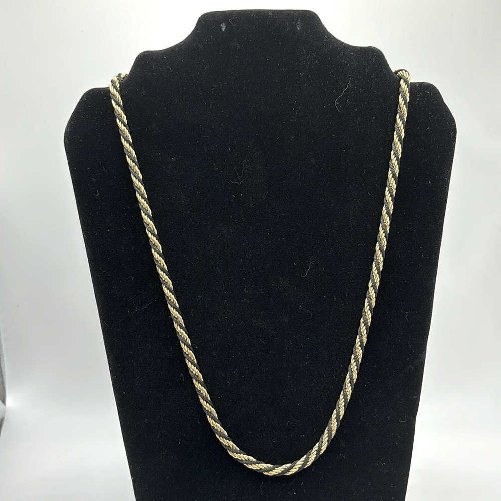 Trifari 19” Twisted Rope Necklace